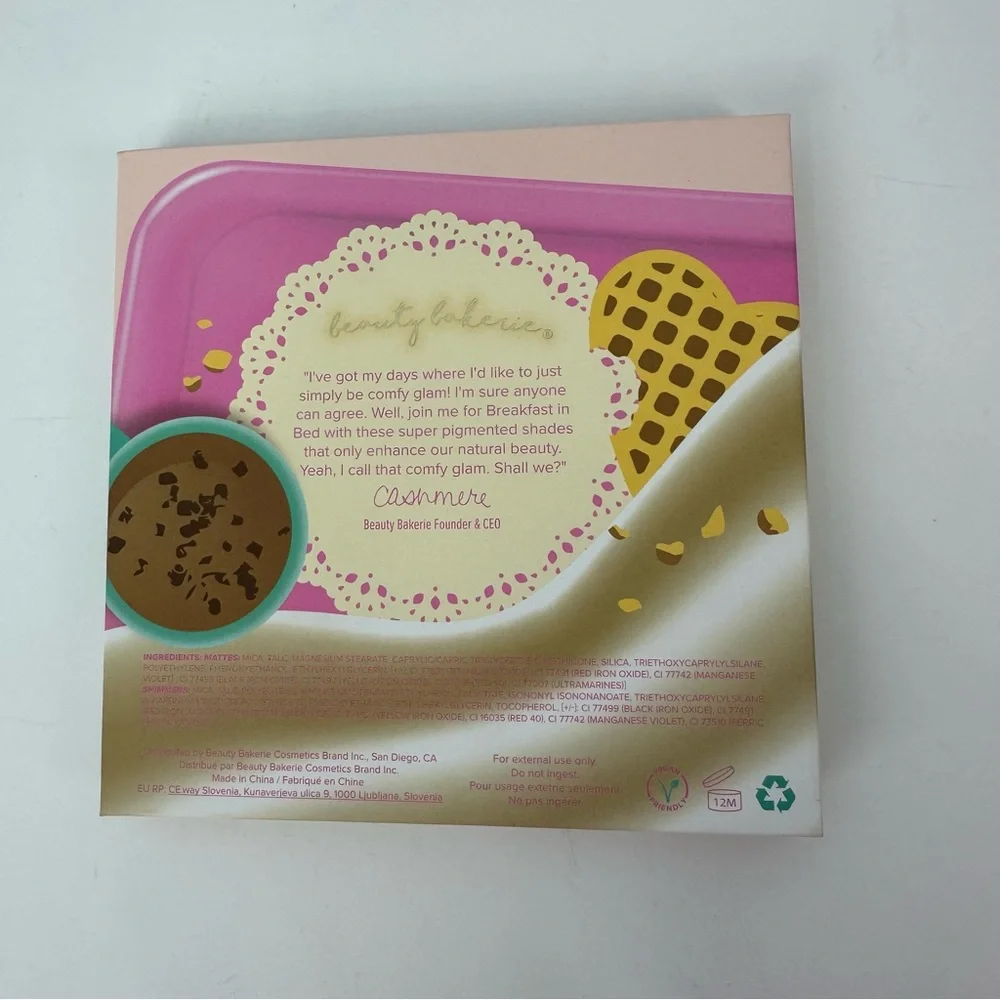 Beauty Bakerie Breakfast In Bed Eyeshadow Palette Brand New